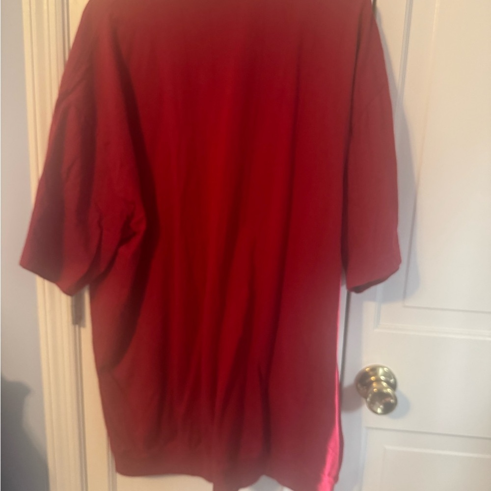 Harbor Bay Red Women's Button Down Shirt - Picture 10 of 10